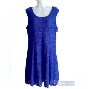 **PRICE DROP** NWT Ronni Nicole Royal Blue Dress w/scallop hemline. Size 14